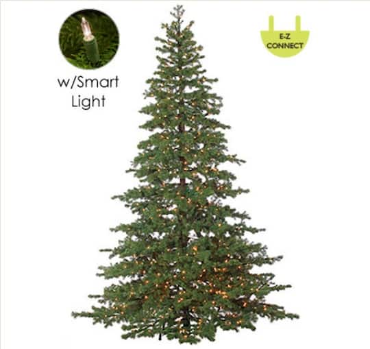 7.5Ft Pre-Lit Full Layered Pine Artificial Christmas Tree, Multicolor LED Lights By Northlight in Green | 7.5 ft | Michaels®
